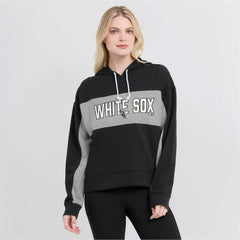 Chicago White Sox Fanatics Women's Filled Stat Sheet Pullover Hoodie - Black Hoodies