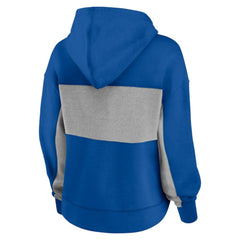 Chicago Cubs Fanatics Women's Filled Stat Sheet Pullover Hoodie - Royal Hoodies