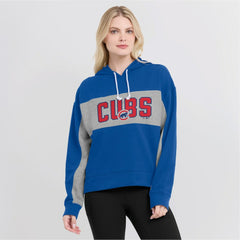 Chicago Cubs Fanatics Women's Filled Stat Sheet Pullover Hoodie - Royal Hoodies