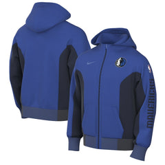 Dallas Mavericks 2023/24 Authentic Showtime Full-Zip Hoodie Blue