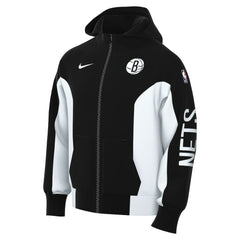 Brooklyn Nets 2023/24 Authentic Showtime Full-Zip Hoodie Black