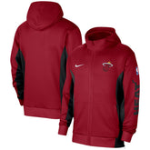 Miami Heat 2023/24 Authentic Showtime Full-Zip Hoodie Red