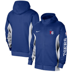 Philadelphia 76ers 2023/24 Authentic Showtime Full-Zip Hoodie Royal