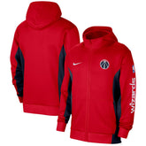 Washington Wizards 2023/24 Authentic Showtime Full-Zip Hoodie Red
