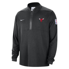 Chicago Bulls Authentic Performance Half-Zip Jacket Black