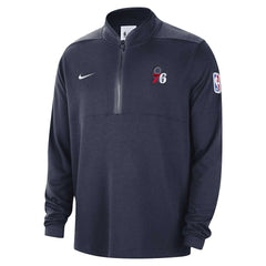 Philadelphia 76ers Authentic Performance Half-Zip Jacket Navy