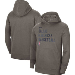 Dallas Mavericks Unisex 2023/24 Performance Spotlight On-Court Practice Pullover Hoodie Gray