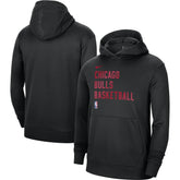 Chicago Bulls Unisex 2023/24 Performance Spotlight On-Court Practice Pullover Hoodie Black
