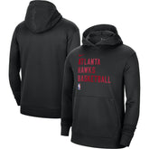 Atlanta Hawks Unisex 2023/24 Performance Spotlight On-Court Practice Pullover Hoodie Black