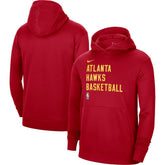 Atlanta Hawks Unisex 2023/24 Performance Spotlight On-Court Practice Pullover Hoodie Red