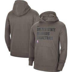 Golden State Warriors Unisex 2023/24 Performance Spotlight On-Court Practice Pullover Hoodie Olive