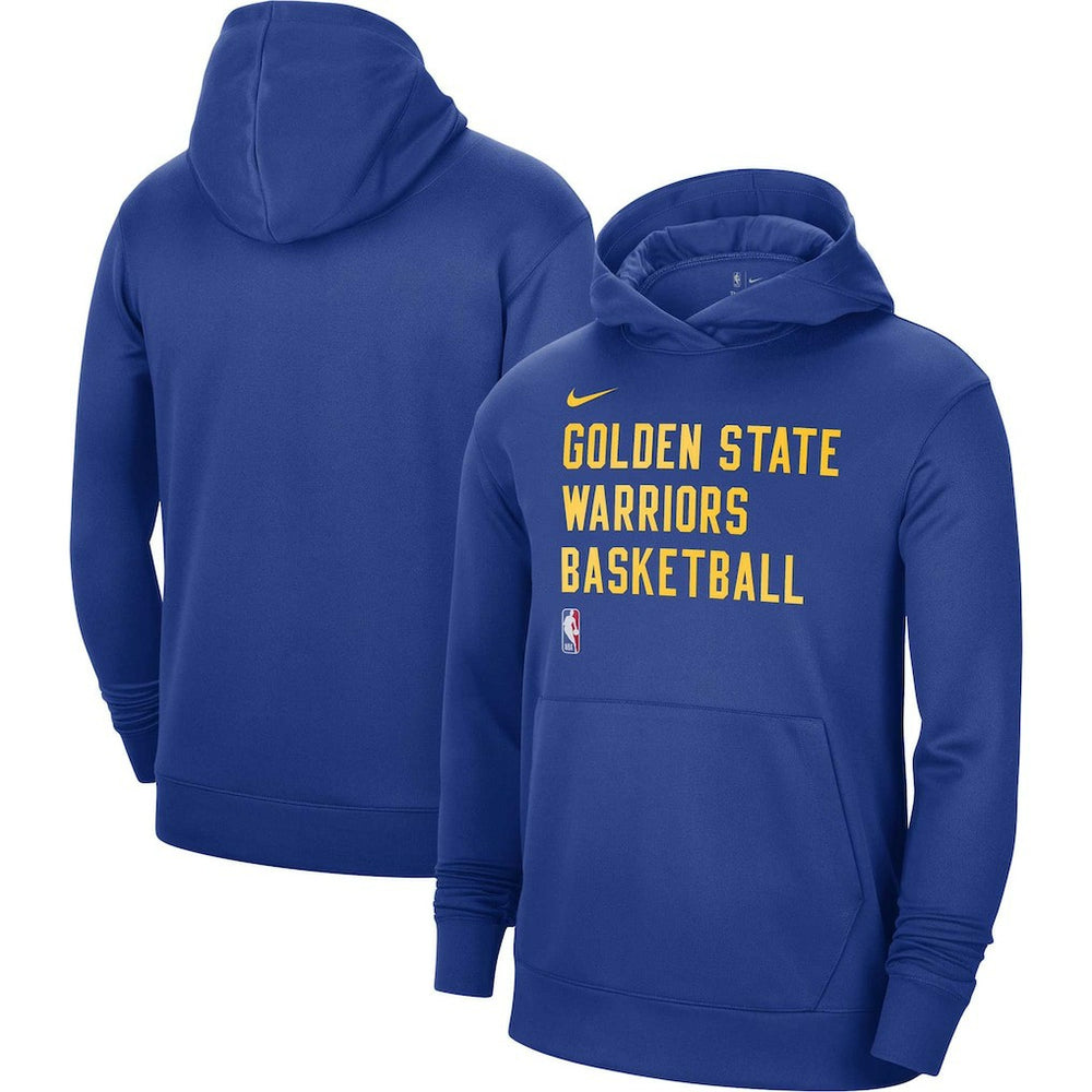 Golden State Warriors Unisex 2023/24 Performance Spotlight On-Court Practice Pullover Hoodie Royal