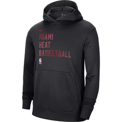 Miami Heat Unisex 2023/24 Performance Spotlight On-Court Practice Pullover Hoodie Black