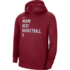Miami Heat Unisex 2023/24 Performance Spotlight On-Court Practice Pullover Hoodie Red