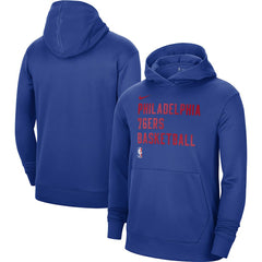 Philadelphia 76ers Unisex 2023/24 Performance Spotlight On-Court Practice Pullover Hoodie Royal
