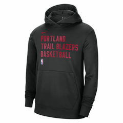 Portland Trail Blazers Unisex 2023/24 Performance Spotlight On-Court Practice Pullover Hoodie Black