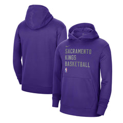 Sacramento Kings Unisex 2023/24 Performance Spotlight On-Court Practice Pullover Hoodie Purple