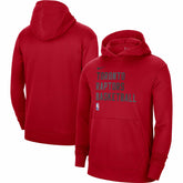 Toronto Raptors Unisex 2023/24 Performance Spotlight On-Court Practice Pullover Hoodie Red