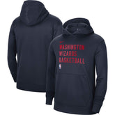 Washington Wizards Unisex 2023/24 Performance Spotlight On-Court Practice Pullover Hoodie Navy