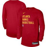 Atlanta Hawks Unisex 2023/24 Legend On-Court Practice Long Sleeve T-Shirt Red