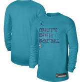 Charlotte Hornets Jordan Brand Unisex 2023/24 Legend On-Court Practice Long Sleeve T-Shirt Teal