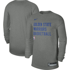 Golden State Warriors Unisex 2023/24 Legend On-Court Practice Long Sleeve T-Shirt Heather Gray