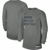 Memphis Grizzlies Unisex 2023/24 Legend On-Court Practice Long Sleeve T-Shirt Heather Gray