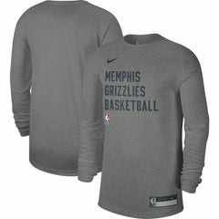 Memphis Grizzlies Unisex 2023/24 Legend On-Court Practice Long Sleeve T-Shirt Heather Gray