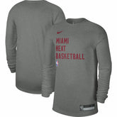 Miami Heat Unisex 2023/24 Legend On-Court Practice Long Sleeve T-Shirt Heather Gray