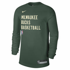 Milwaukee Bucks Unisex 2023/24 Legend On-Court Practice Long Sleeve T-Shirt Hunter Green