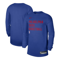 Philadelphia 76ers Unisex 2023/24 Legend On-Court Practice Long Sleeve T-Shirt Royal