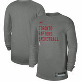 Toronto Raptors Unisex 2023/24 Legend On-Court Practice Long Sleeve T-Shirt Heather Gray
