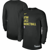 Utah Jazz Unisex 2023/24 Legend On-Court Practice Long Sleeve T-Shirt Black