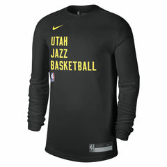 Utah Jazz Unisex 2023/24 Legend On-Court Practice Long Sleeve T-Shirt Black