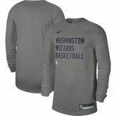 Washington Wizards Unisex 2023/24 Legend On-Court Practice Long Sleeve T-Shirt Heather Gray