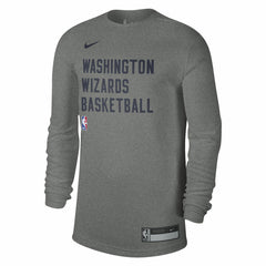 Washington Wizards Unisex 2023/24 Legend On-Court Practice Long Sleeve T-Shirt Heather Gray
