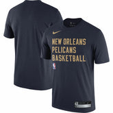 New Orleans Pelicans 2023/24 Sideline Legend Performance Practice T-Shirt Navy