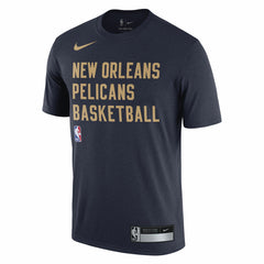 New Orleans Pelicans 2023/24 Sideline Legend Performance Practice T-Shirt Navy