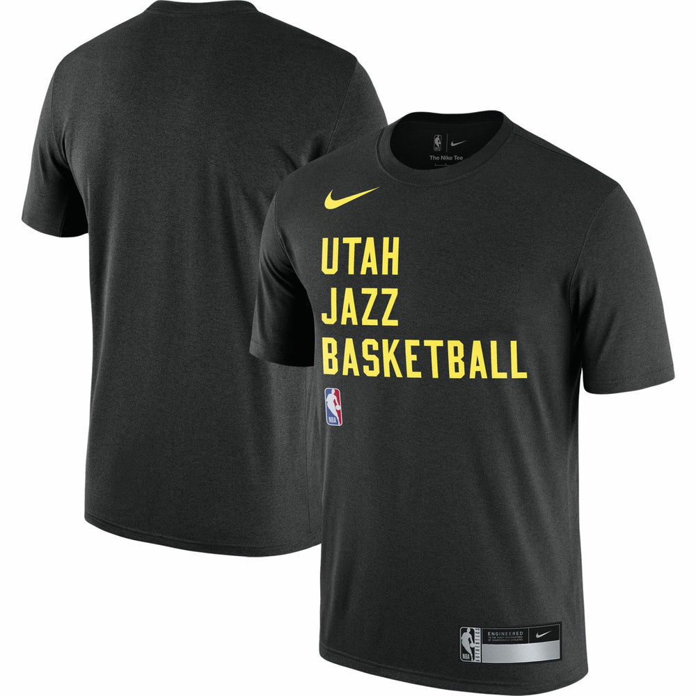 Utah Jazz 2023/24 Sideline Legend Performance Practice T-Shirt Black