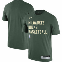 Milwaukee Bucks 2023/24 Sideline Legend Performance Practice T-Shirt Hunter Green