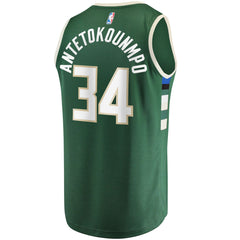 NBA Giannis Antetokounmpo Milwaukee Bucks Big & Tall Fast Break Player Jersey - Hunter Green - Icon Edition