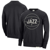 Utah Jazz 2023/24 Authentic Standard Issue Travel Performance Pullover Sweatshirt Black
