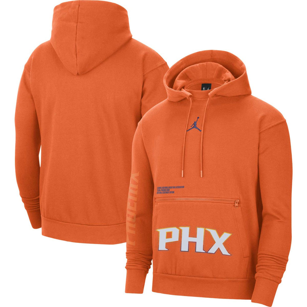 Phoenix Suns Jordan Brand Courtside Statement Edition Pullover Hoodie Orange