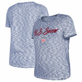 USWNT 5th & Ocean by New Era Women's Active Space Dye Jersey T-Shirt Navy