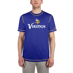 Minnesota Vikings New Era Third Down Puff Print T-Shirt Purple