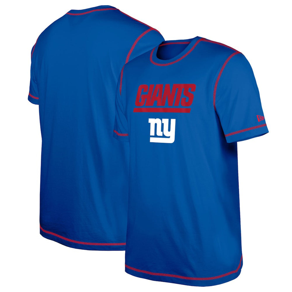 New York Giants New Era Third Down Puff Print T-Shirt Royal