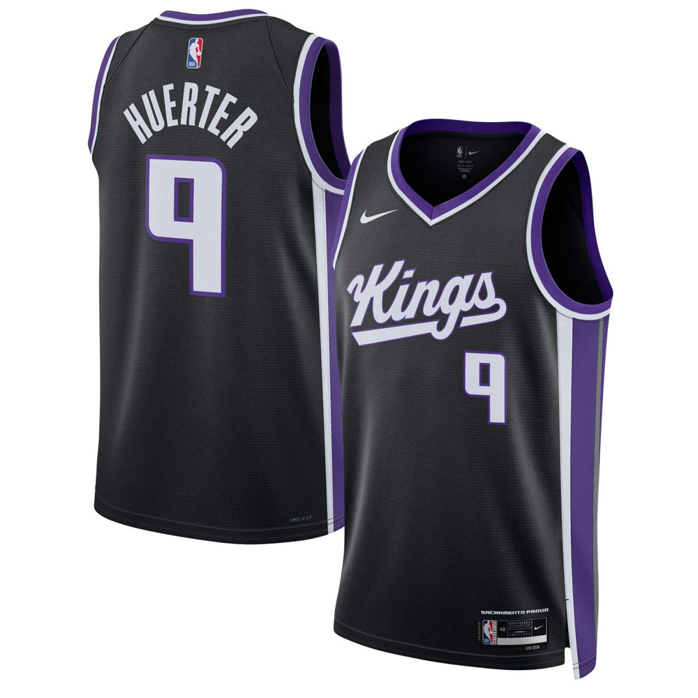NBA Kevin Huerter Sacramento Kings Unisex Swingman Jersey - Icon Edition - Black