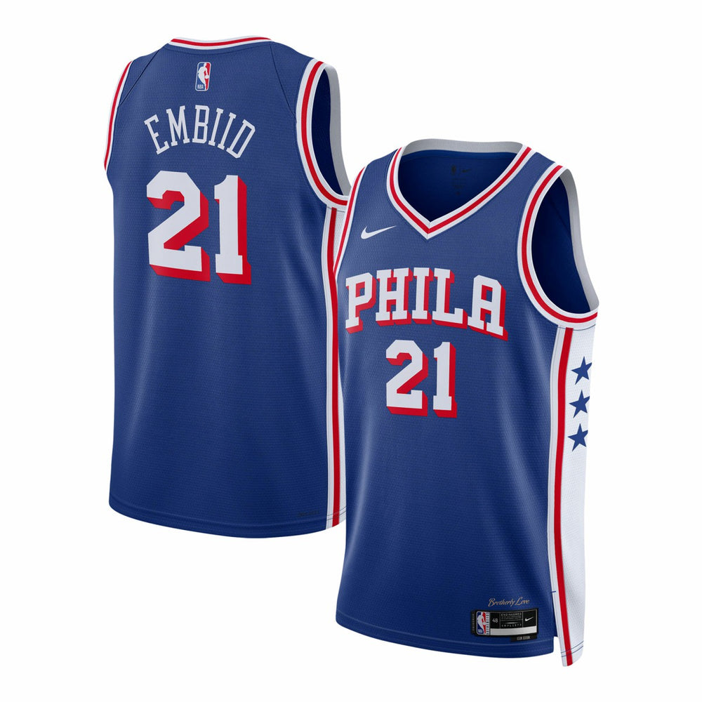 NBA Joel Embiid Philadelphia 76ers Unisex Swingman Jersey - Icon Edition - Royal