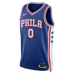 NBA Tyrese Maxey Philadelphia 76ers Unisex Swingman Jersey - Icon Edition - Royal