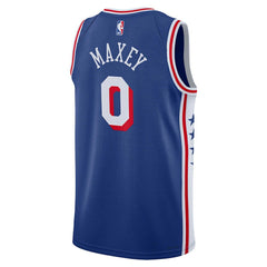 NBA Tyrese Maxey Philadelphia 76ers Unisex Swingman Jersey - Icon Edition - Royal